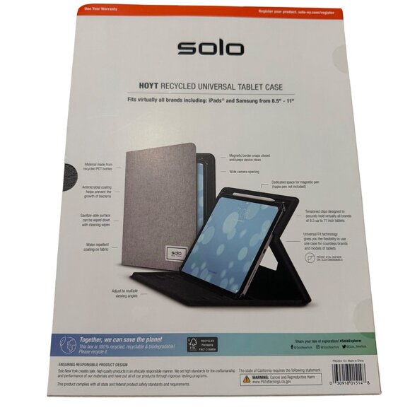 Universal Tablet Case For 9.7"-11" iPads & Samsung Tablets antimicrobial new - Picture 2 of 15